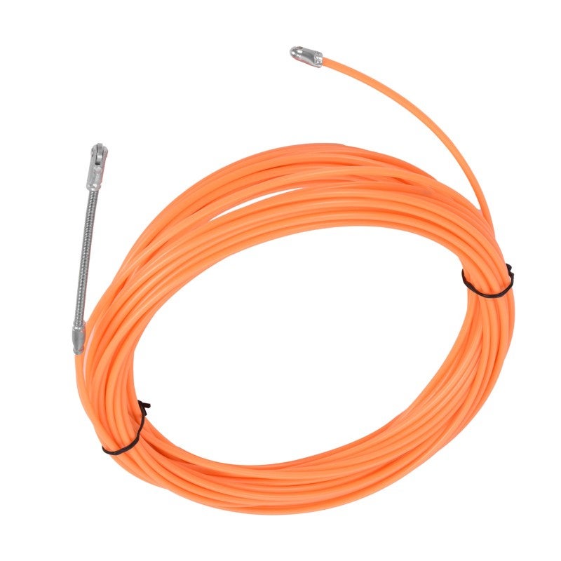 Outil de passage de câble traversant les murs, tire-câbles, fixation de câble, tire-câbles orange, 20 m / 65,6 pi - 5