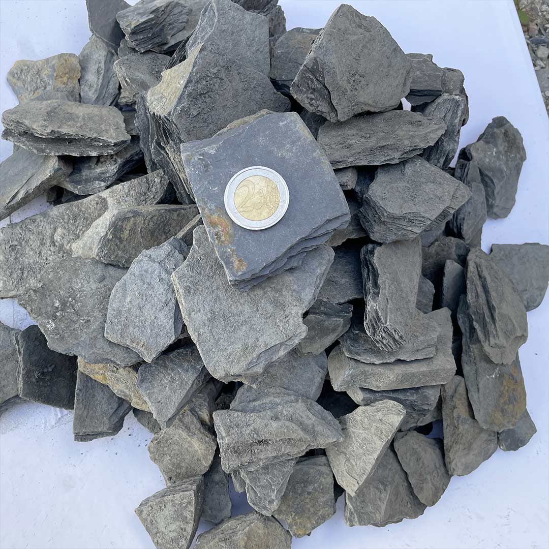 Paillettes Ardoise Angevine - 30/60 mm - PIERRE ET PARQUET - Big Bag 700 kg - 5