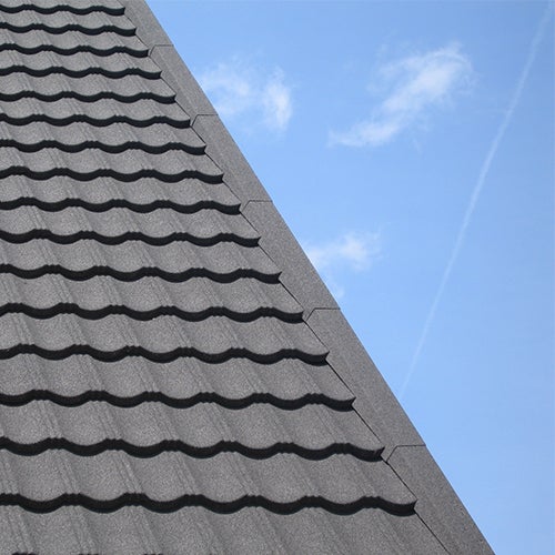 Bande de rive métallique crantée à DROITE IKO Metals, longueur utile 1100mm, coloris Redwood (rouge-brun) - 4