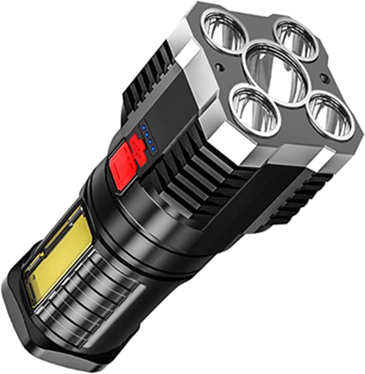 Latarka LED Ultra Mocna 10000 Lumenów, Latarka Kieszonkowa, niezwykle jasna, Wodoodporna IP67, 5 Trybów z Funkcją Zoom