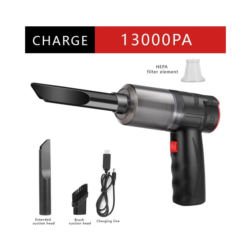 Aspirapolvere Portatile Per Auto, Potente Aspirazione E Ricaricabile Bianco 96889110 - Foto 13