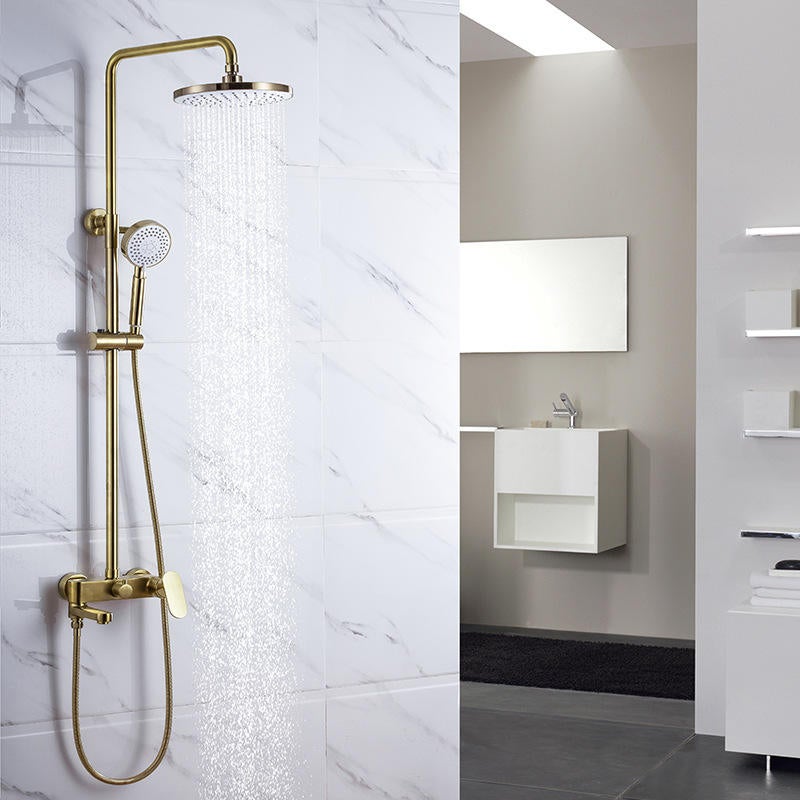 COLONNE DE DOUCHE SC418 DOREE BROSSEE  OR Bross Sc418 Collection Scamandre