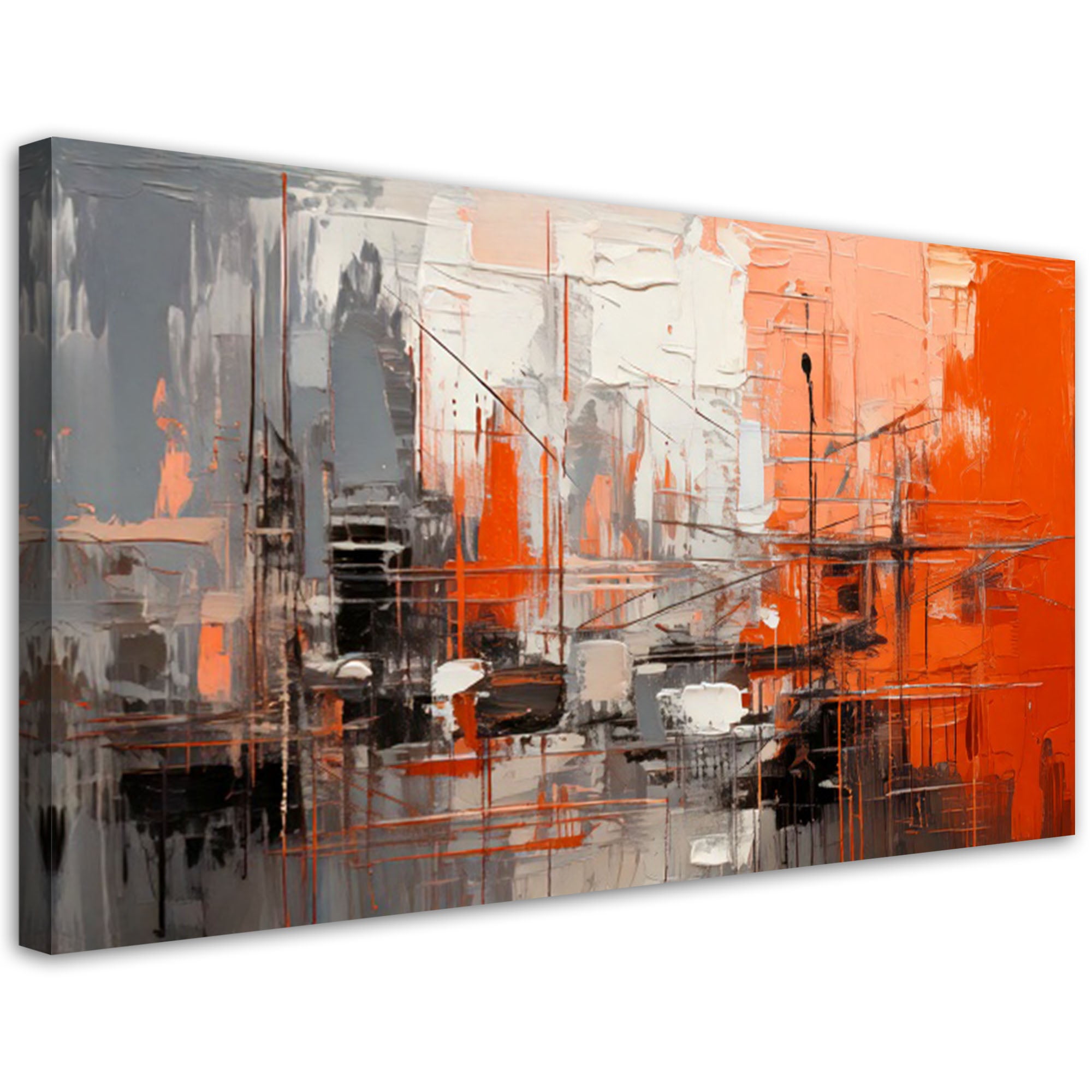 Obraz na płótnie abstrakcja szarość miejska 120x60