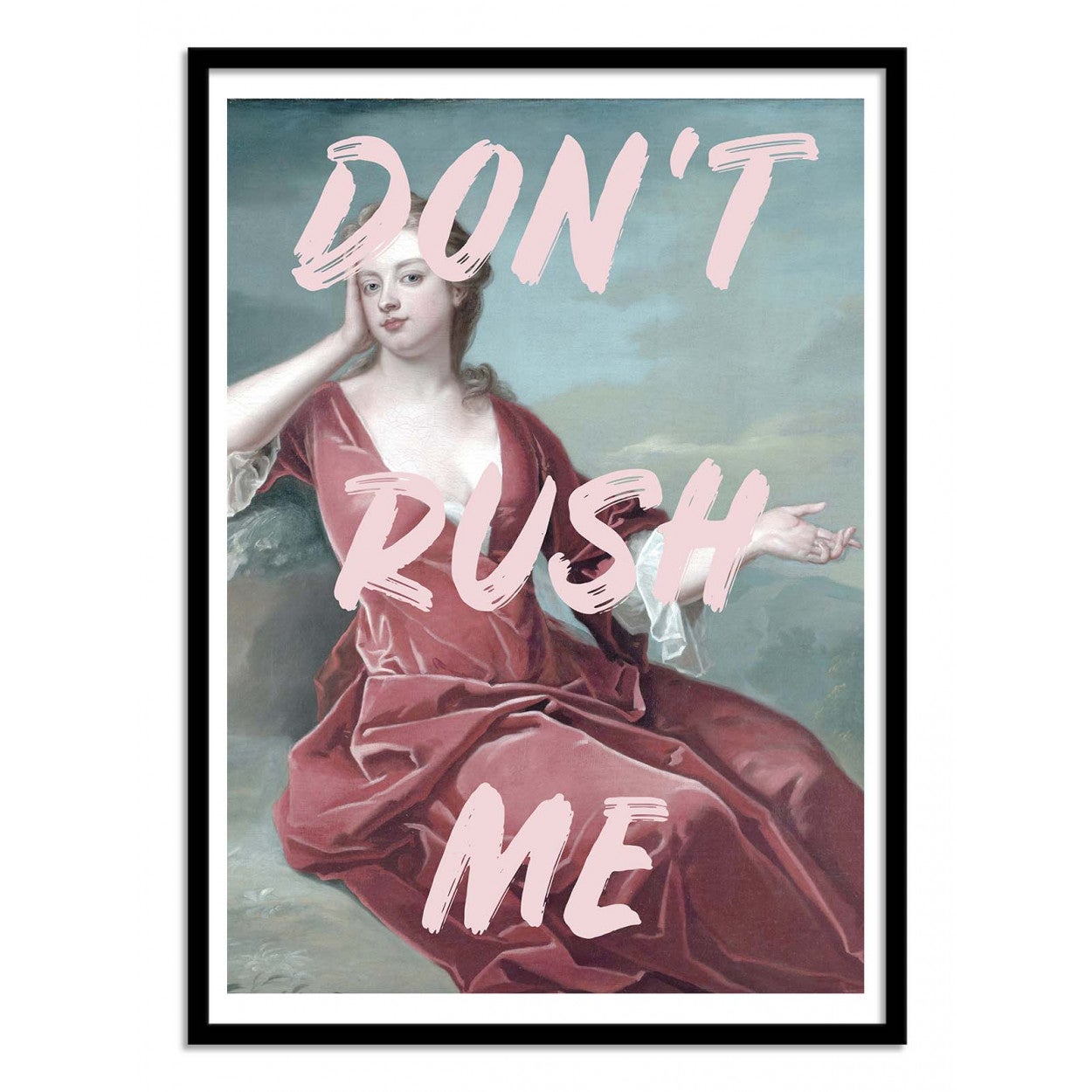 Art-Poster - Don't rush me - Ruby and B - avec cadre noir 30 x 40 cm ...