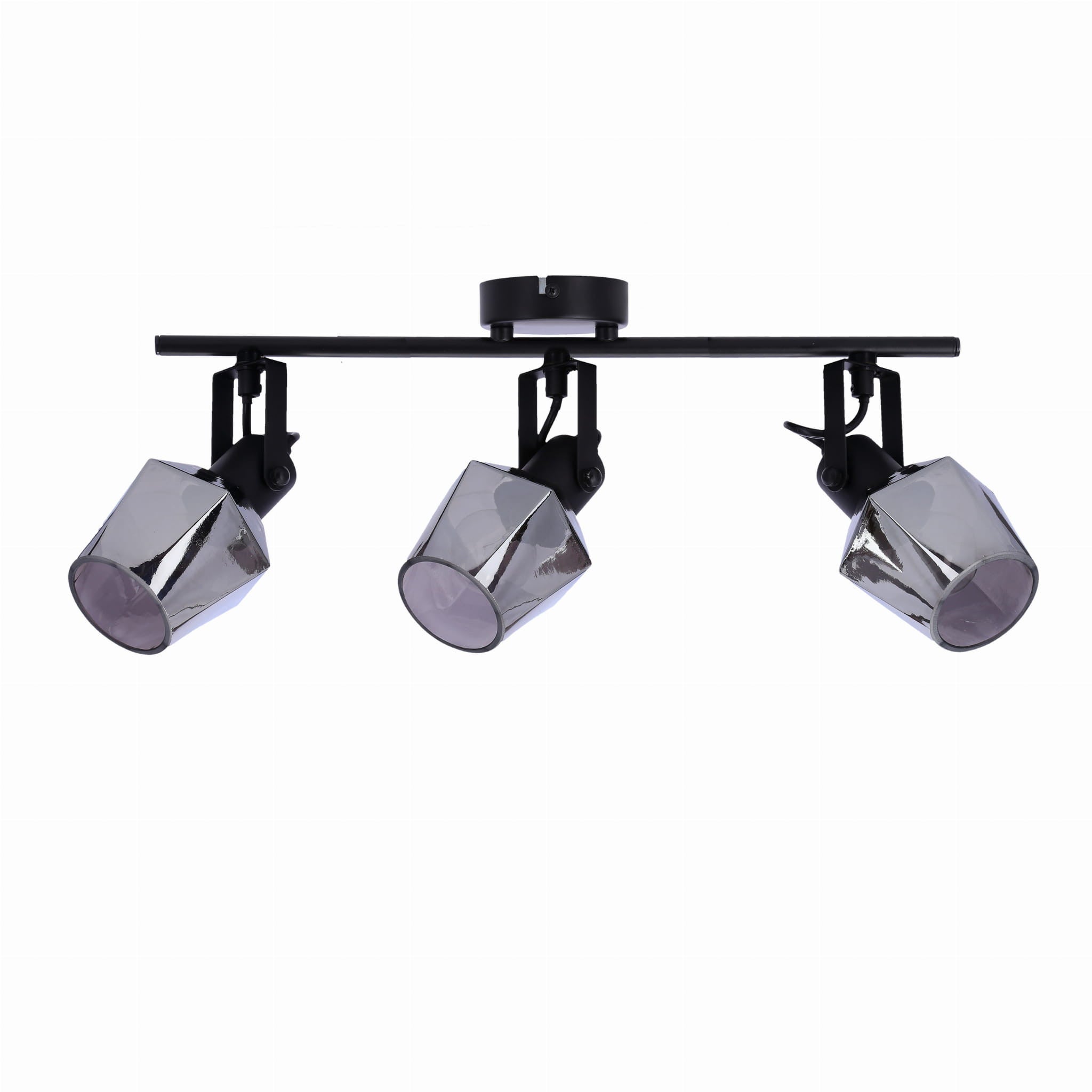 Lampa sufitowa Randi czarna-dymiona 3xE14x15W wym: 22 x 62 x 9 cm metal Candellux