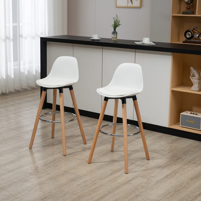 Tabouret de Bar Blanc Maxon - Élégance et Confort pour votre Intérieur Tabouret de Bar Blanc Maxon - Élégance et Confort pour votre Intérieur