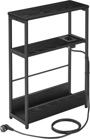 VASAGLE Tavolino Stretto con Multipresa e Porte USB | HOME