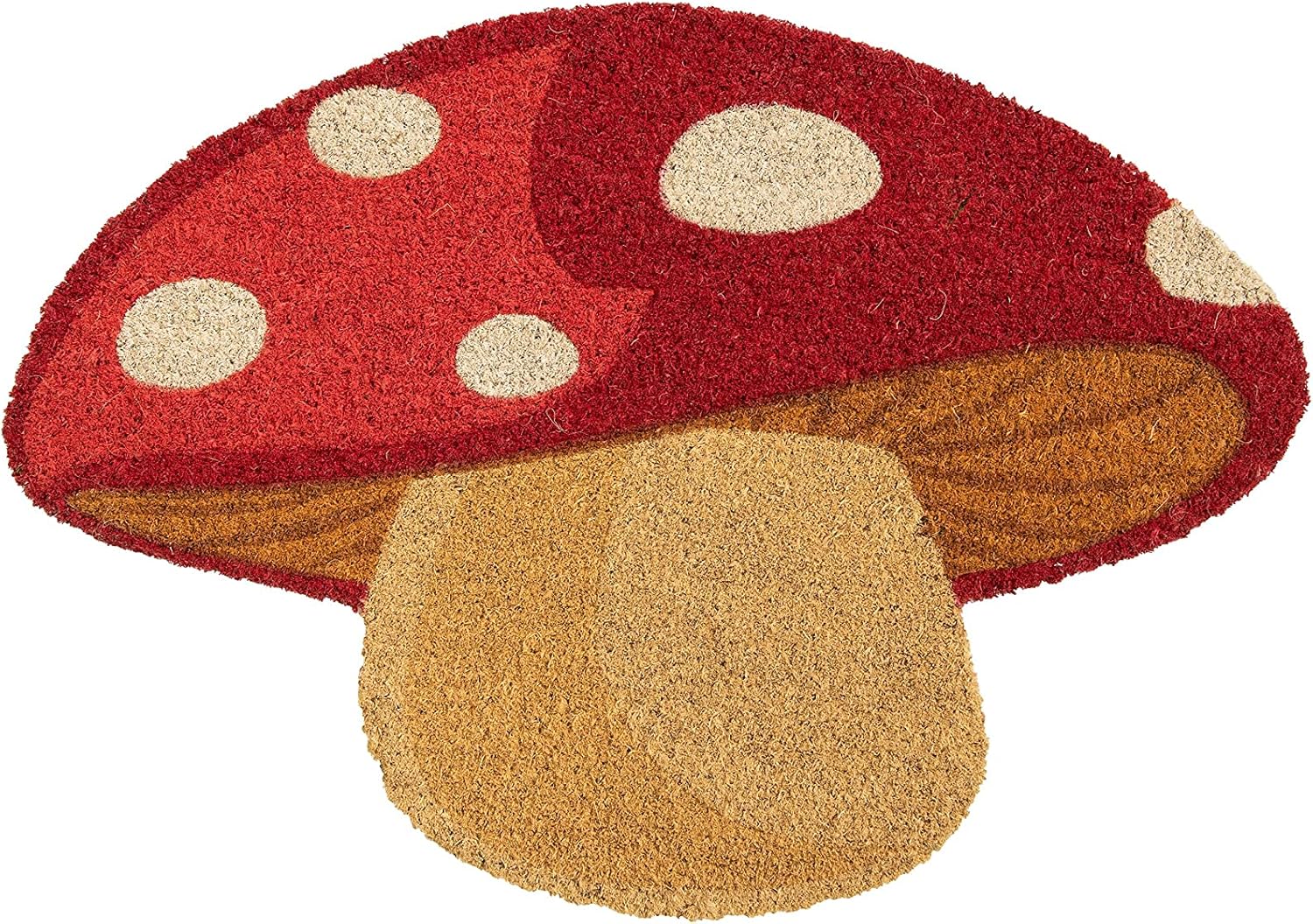 Wycieraczka wejściowa. Wycieraczka z antypoślizgowym spodem z PVC. Wymiary: 60 x 40 cm (grzybek, czerwony)