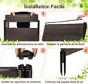 Cubre Balcon Rectangular Exterior Impermeable Prueba de Viento HDPE Resistente Mallas ocultacion para Exterior terraza Jardin al Aire Libre Gris Pardo 1x2m Cubre Balcon Rectangular Exterior Impermeable Prueba de Viento HDPE Resistente Mallas ocultacion para Exterior terraza Jardin al Aire Libre Gris Pardo 1x2m