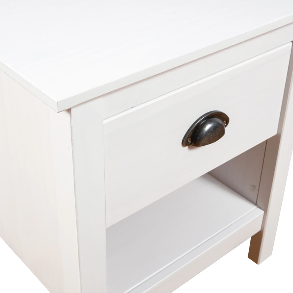 Lot de 2 Tables de chevet，Table d'appoint, Table de nuit pour Salon Chambre Hill 46x35x49,5 cm Bois de pin solide504814 - 6