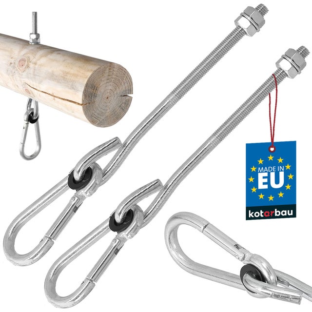 Crochets Pour Balançoires, Kit De Suspension En Acier Inoxydable 304 Robuste Avec Crochets à Verrouillage Conçu Sur Mesure