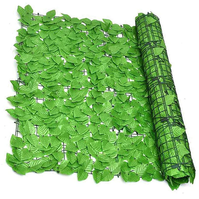 Sztuczny bluszcz do ogrodzenia, sztuczny żywopłot 100 cm x 300 cm, sztuczne panele żywopłotowe, dekoracja ogrodu na zewnątrz