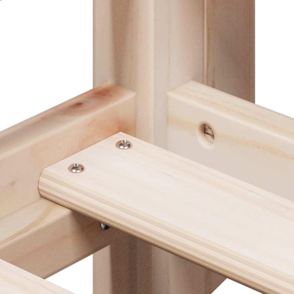 Lit haut sans matelas 75x190 cm bois de pin massif — COMFORTXL - 9