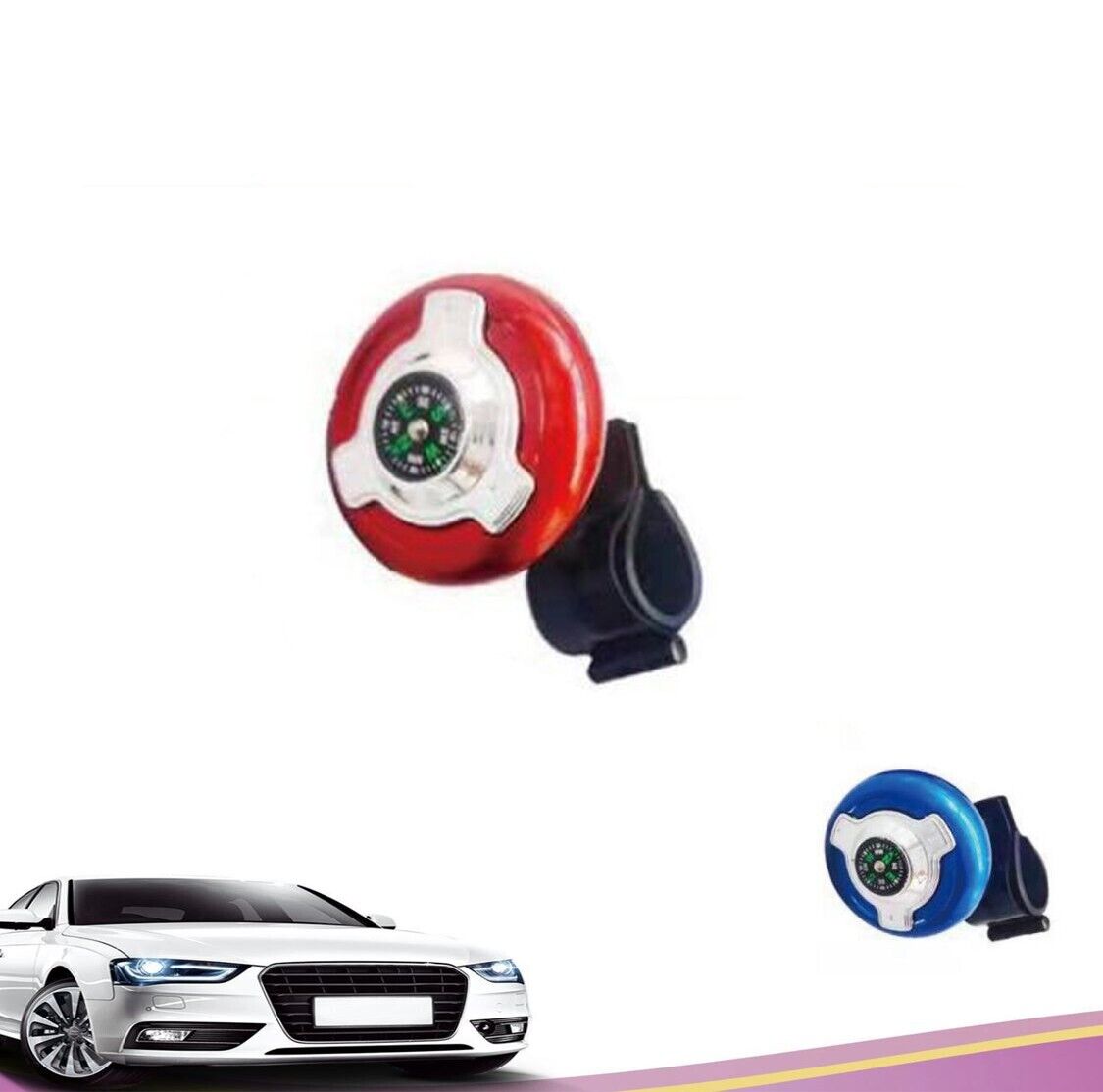 Pomello Del Volante Universale Per Auto, Trattore, Camion E Barca (nero