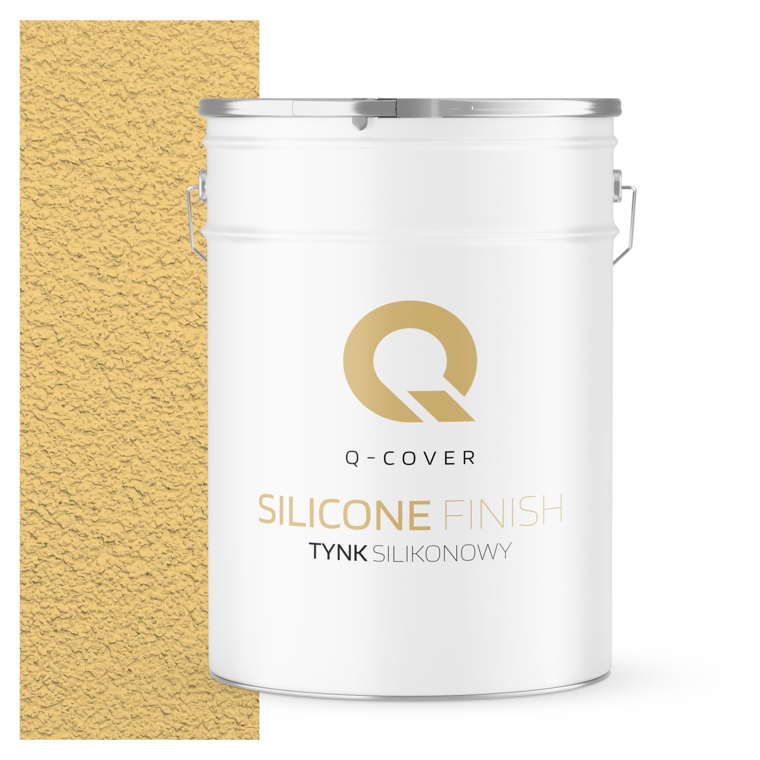 Tynk Silikonowy Elewacyjny Baranek 3.0mm Q-Cover Żółty F645 25KG