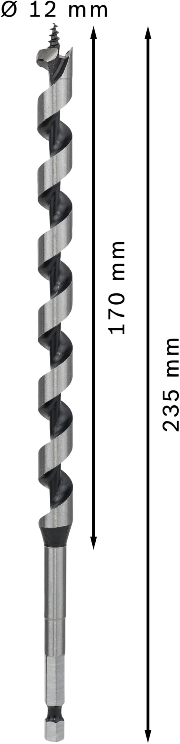 Bosch Professional - Meche Simple Spirale 12X160X235mm - 2608597626 - 3