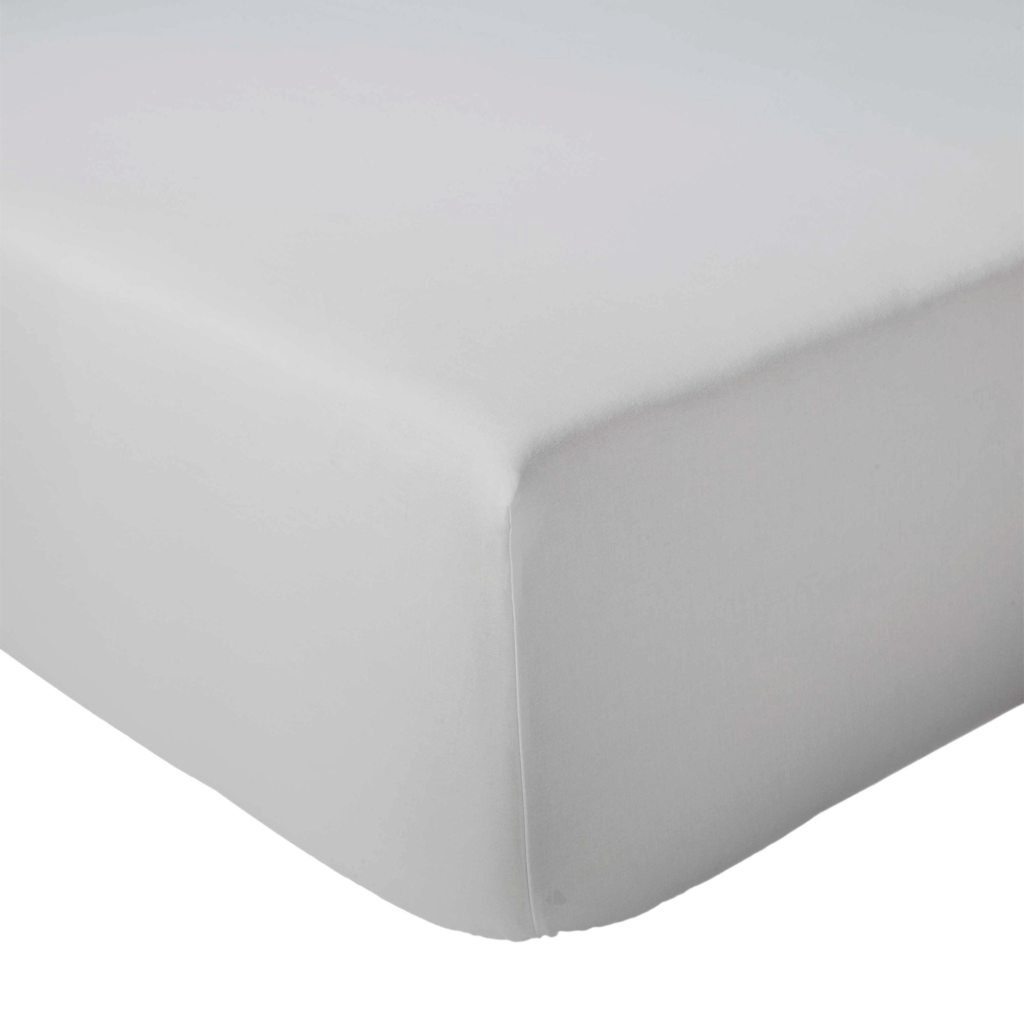 Drap housse 200x200 cm bonnet 30 cm percale de coton PASSION PERCALE gris Nuage - 4