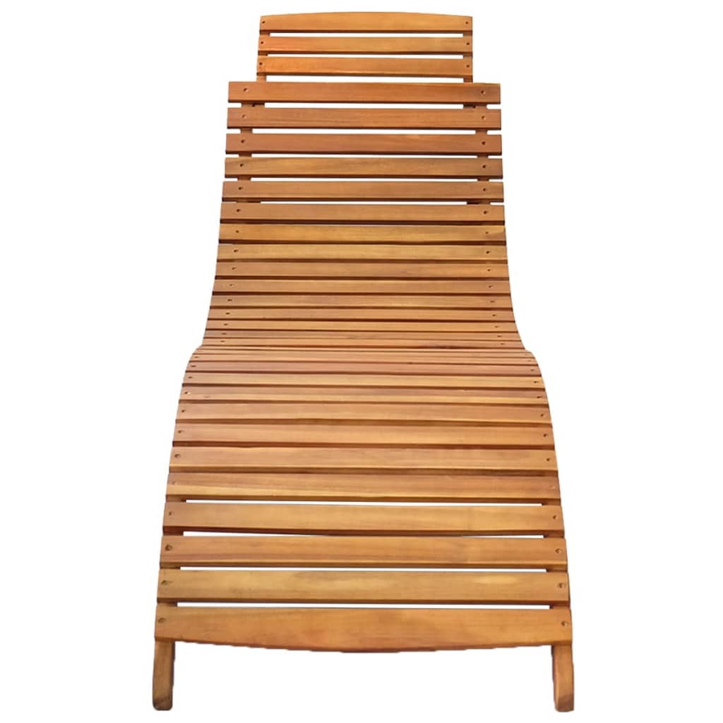Chaises longues 2 pcs Bois d'acacia solide 4 - 3