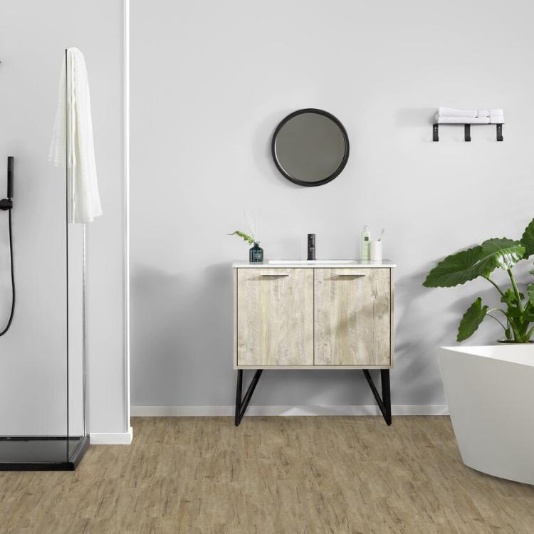 Lame de sol PVC adhésive effet bois muscade GERFLOR - 4