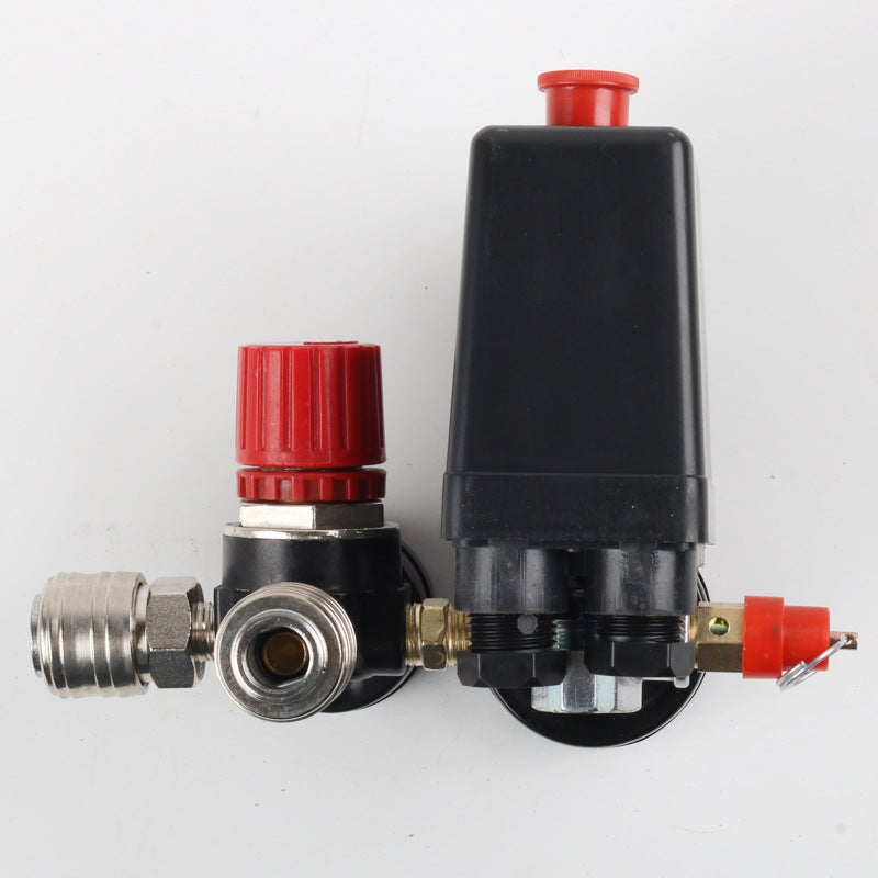 220V compresseur d'air pièces pompe à air régulateur régulateur européen support assemblage pressostat d'air assemblage - 3