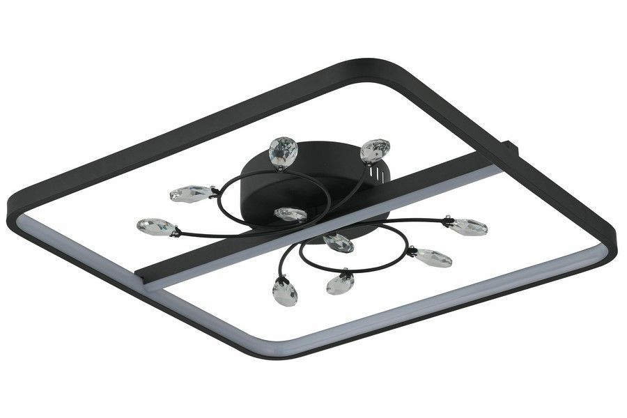 Lampa wisząca Dacota LED 24W Neutralna biel 1920lm czarna wym: 7 x 45 x 45 cm Reality