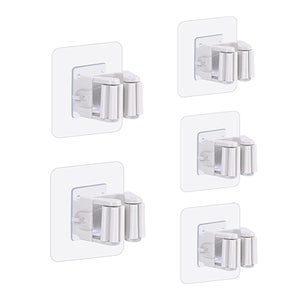 Support Mural Pour Balai Et Outils De Jardin - Adhésif Puissant Sans Perçage, En ABS, Organisation Garage Et Rangement