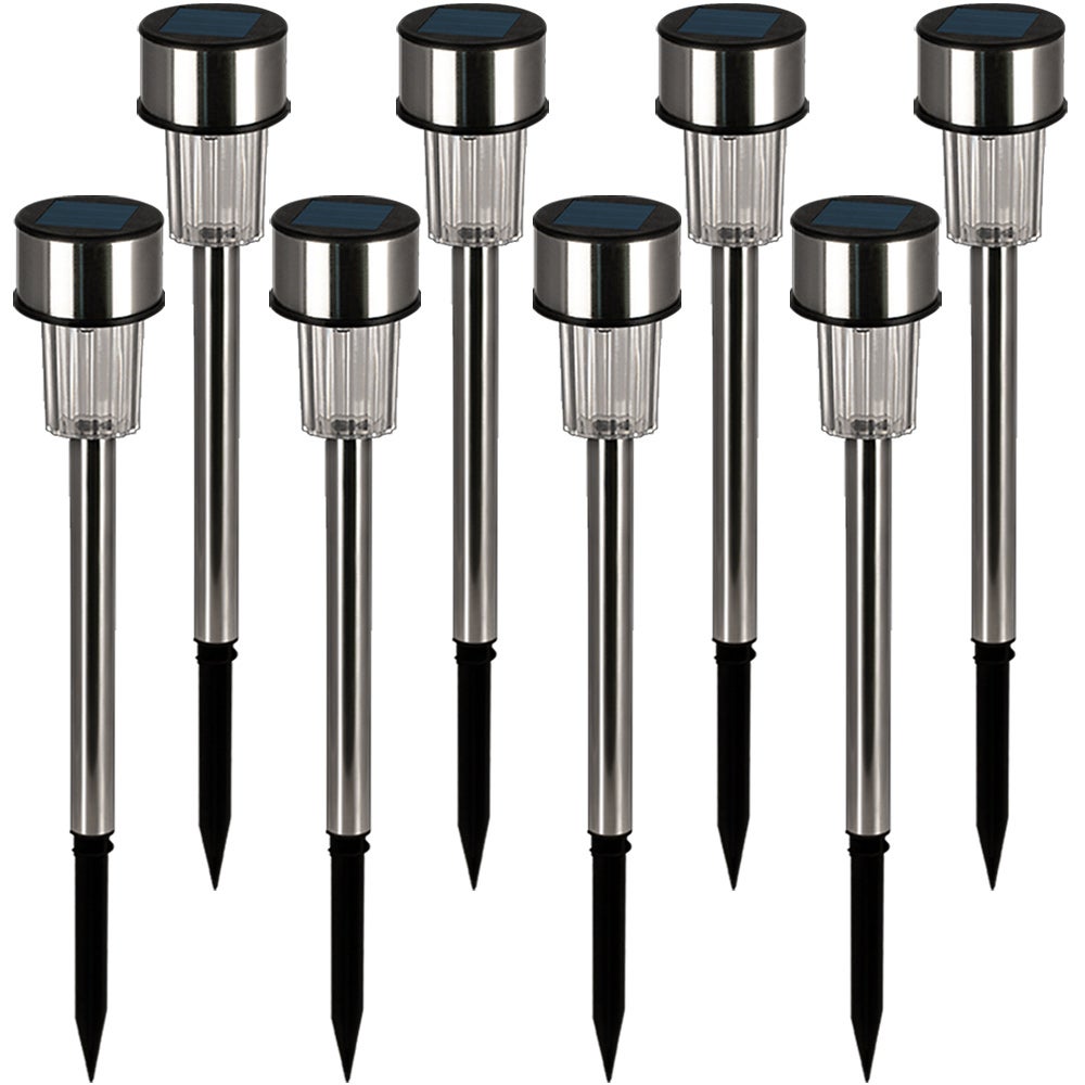 ASMAD Lot de 6 lampes solaires de jardin à 48 LED, lumières de Noël pour décoration de Noël, luciole pour terrasse, allée, décoration extérieure
