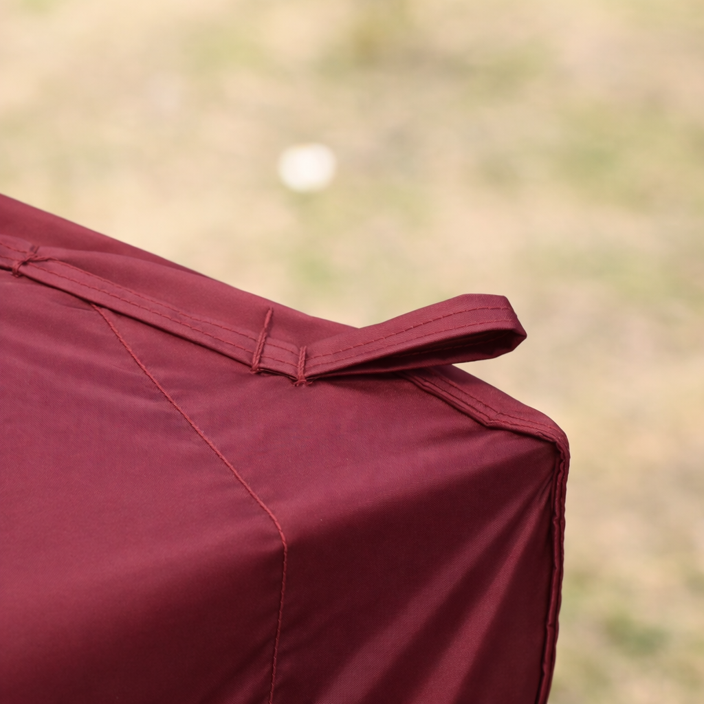 Gazebo pliant 3x3 m bourgogne, stable hivernal, UV 50+, 4 murs, 4 sacs. Pour jardin. - 7