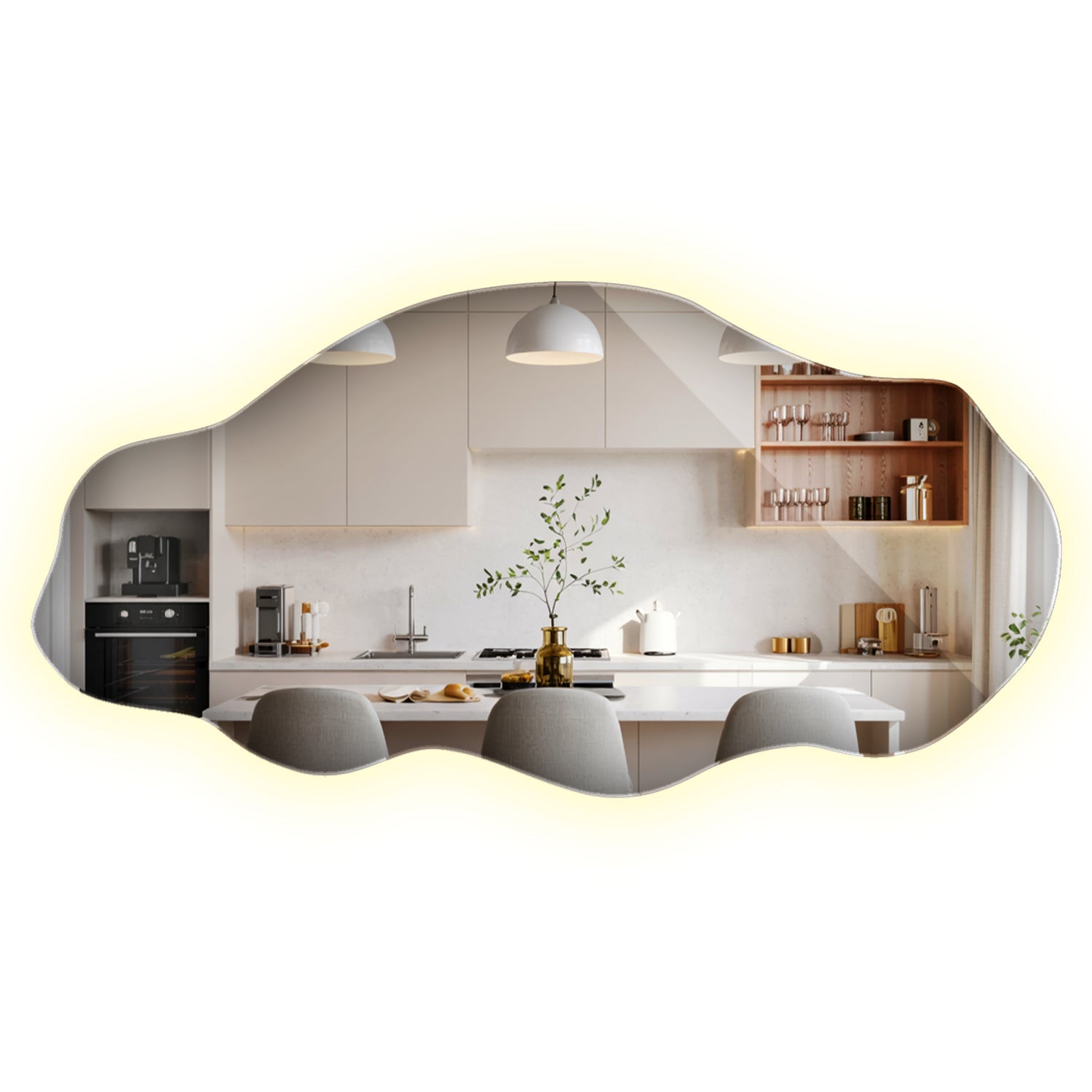 Miroir Mural Miral, Verre, 50x100cm Avec éclairage Frontal, Vicco