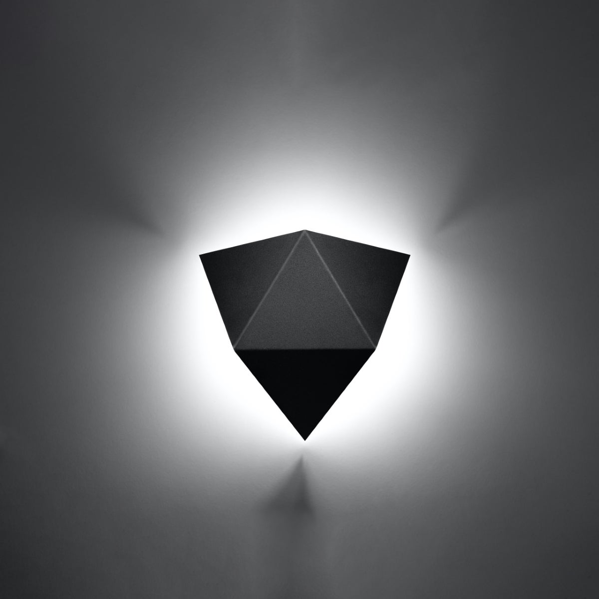 Kinkiet SOLARA czarny LED 3000K - 27x8x25cm Sollux