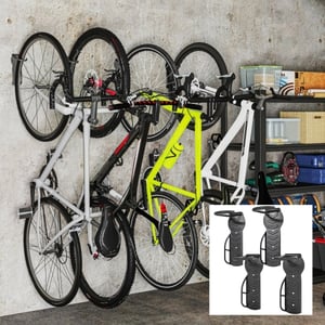 Support Mural Vélo Réglable - Béquille En ABS Pour VTT Vélo Route - Noir Blanc Rouge Vert