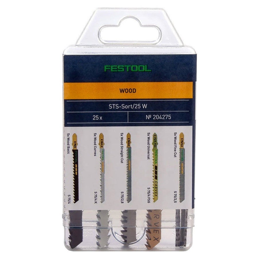 Zestaw brzeszczotów do wyrzynarek Festool STS-Sort/25 W - 204275