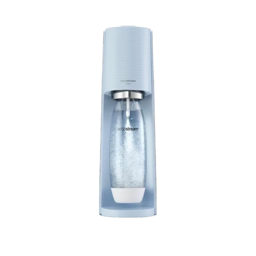 Maszyna do napojów Sodastream Terra lekka i ergonomiczna niebieski pastel