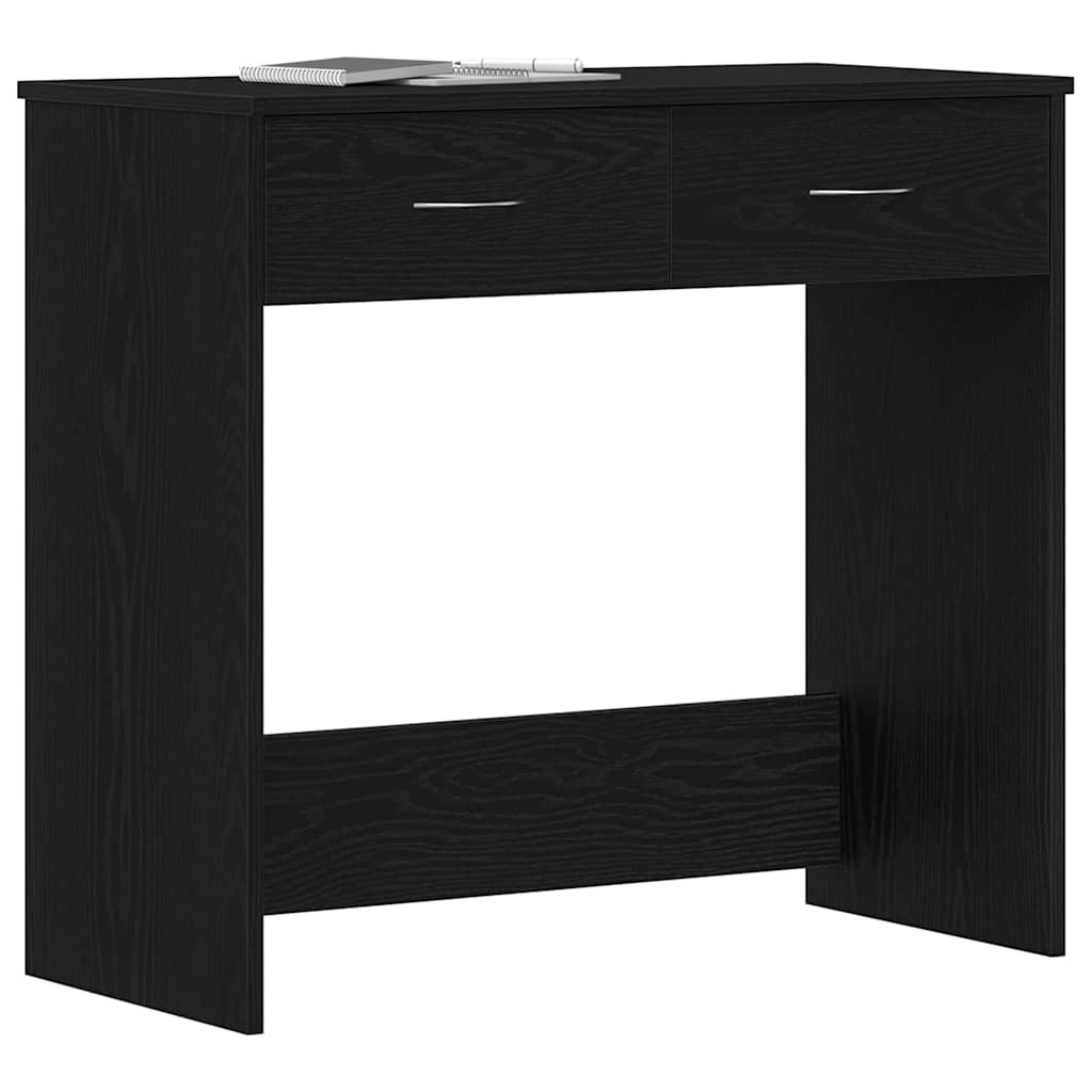 vidaXL Bureau Chêne noir Bois d'ingénierie 80 x 40 x 75 cm - 3