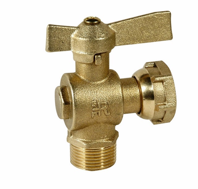 Robinet équerre, boisseau sphérique, 550 JS - DN15 - M3/4'' - EP3/4'' - Longueur : 31