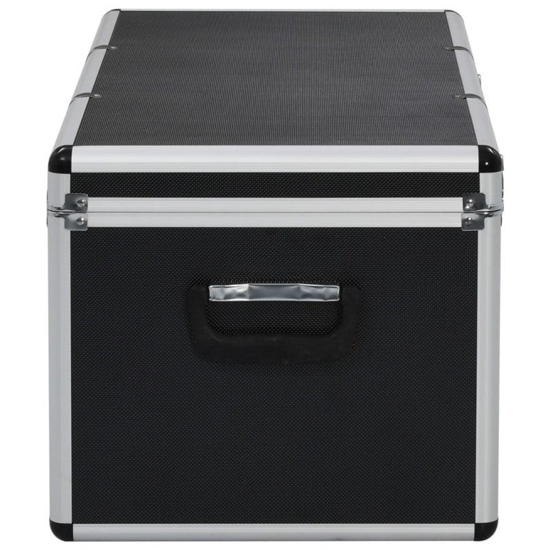 Boîtes de rangement 3 pcs Noir Aluminium - 6