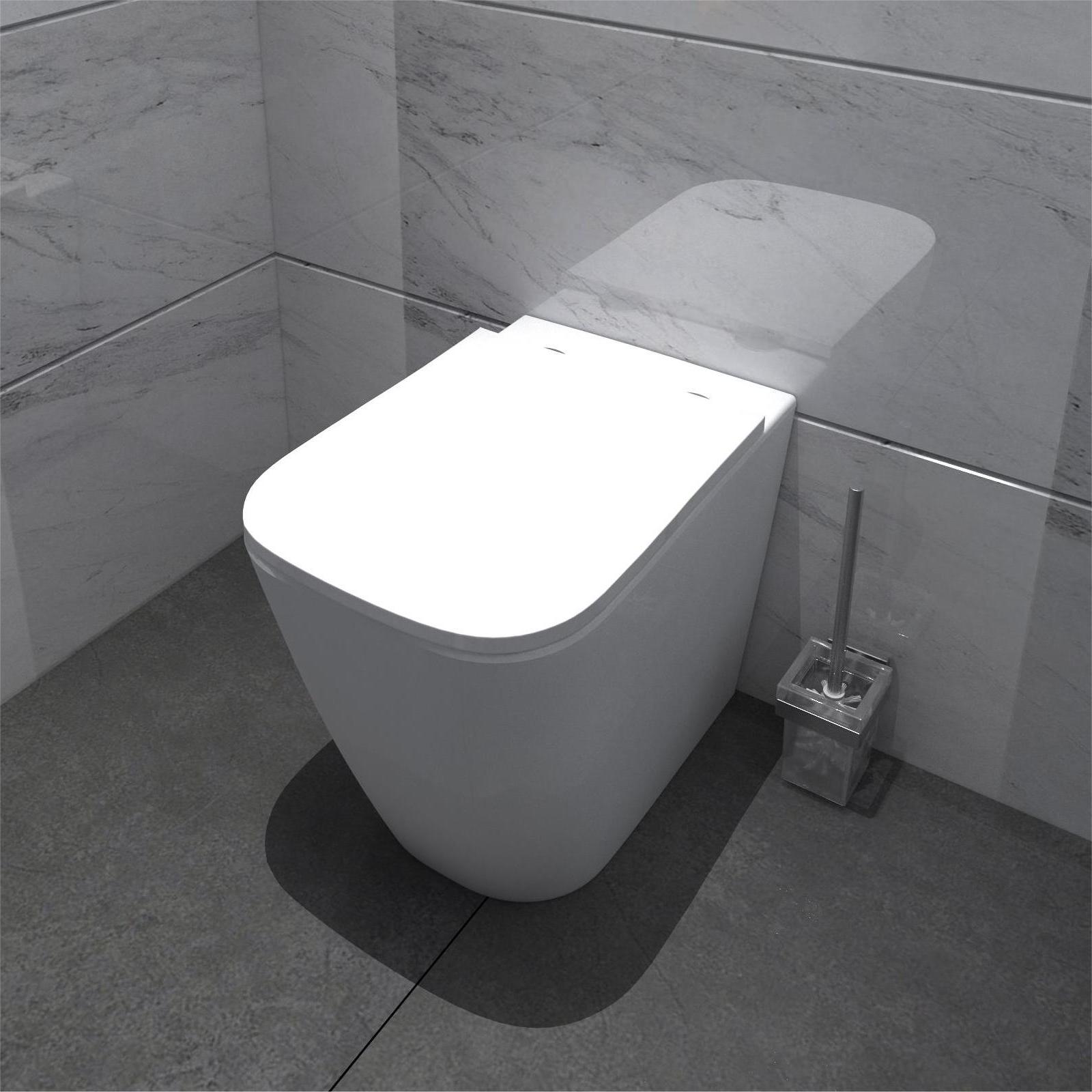 Ocean Ceramique WC a poser Sans Bride Avec Soft Close Abattant Duroplast Leroy Merlin