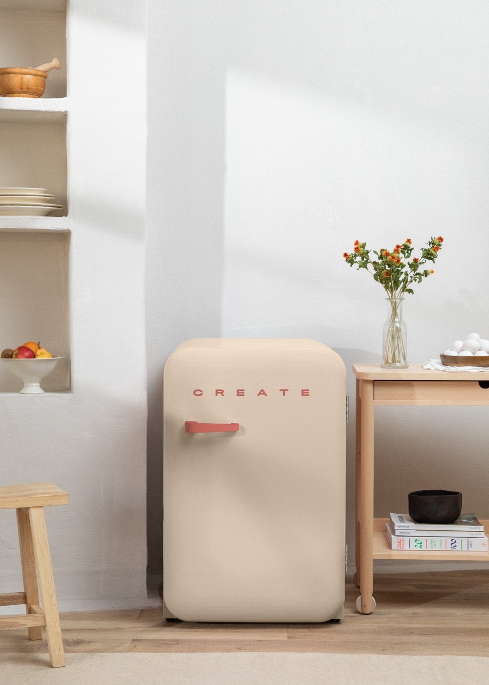 CREATE - FRIDGE RETRO 107L - Lodówka w stylu retro - Sable