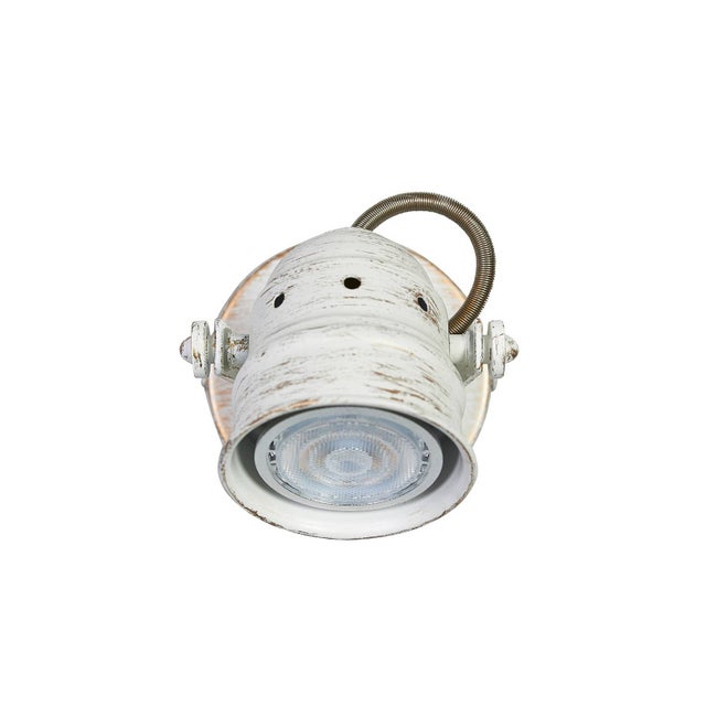 Lampe de table moderniste années 50' tôle perforée