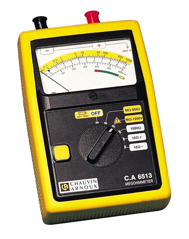 Chauvin-Arnoux - Contrôleur d'isolement analogique CA6513 1000V - P01140301