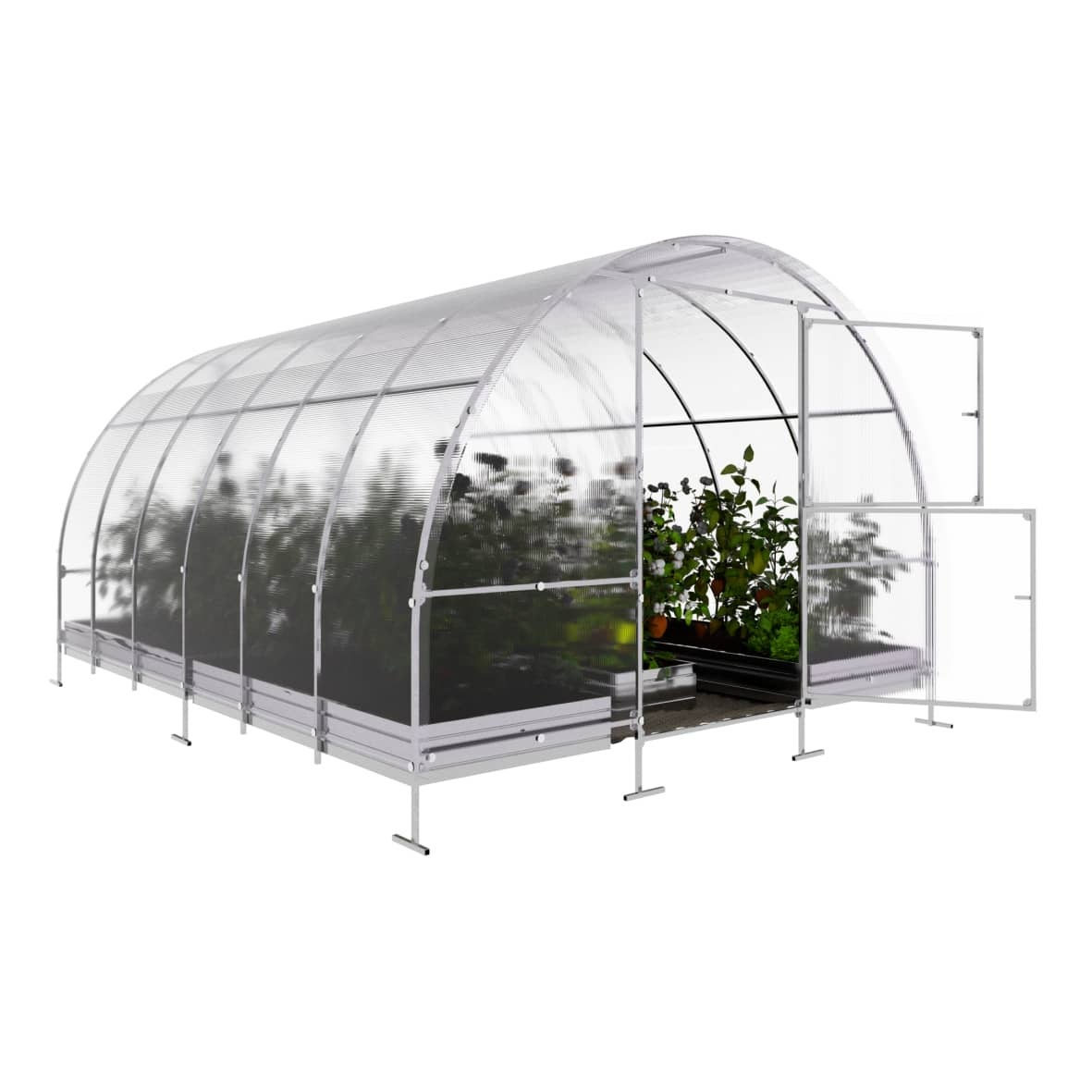 Serre de jardin KLASIKA EASY 3 x 4 m (12 m²), 4 mm avec revêtement en polycarbonate - 5