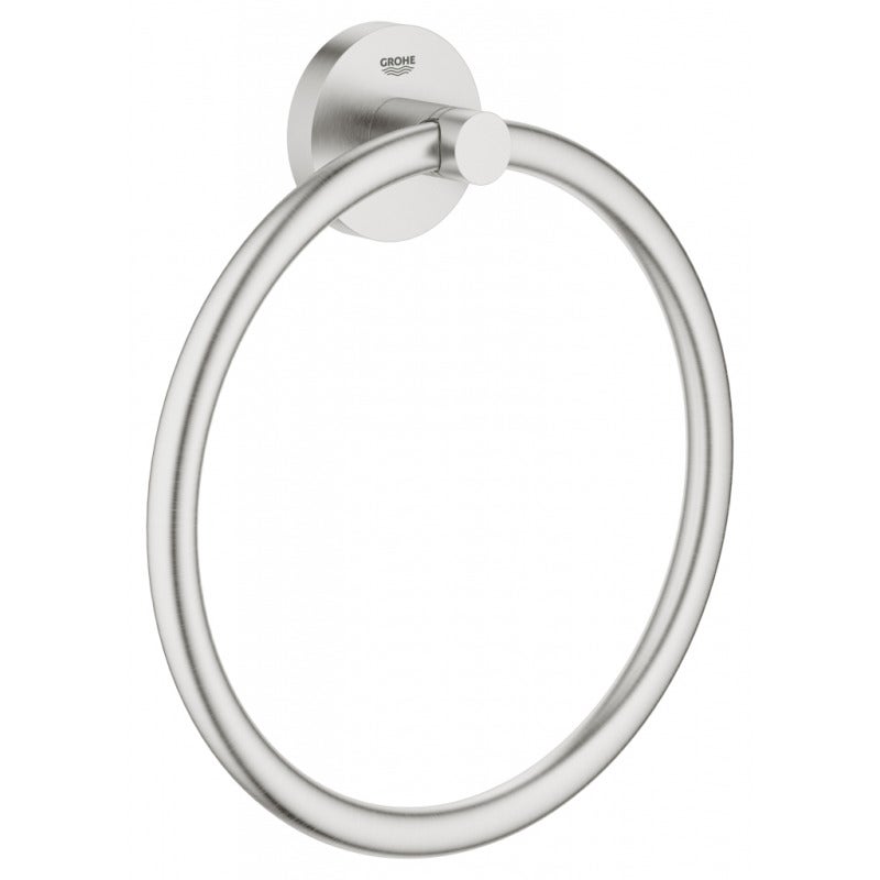 GROHE Porte-Serviettes Essentials 40365DC1 - Fixation Encastrée, Finition Chrome StarLight, Qualité Allemande Officielle