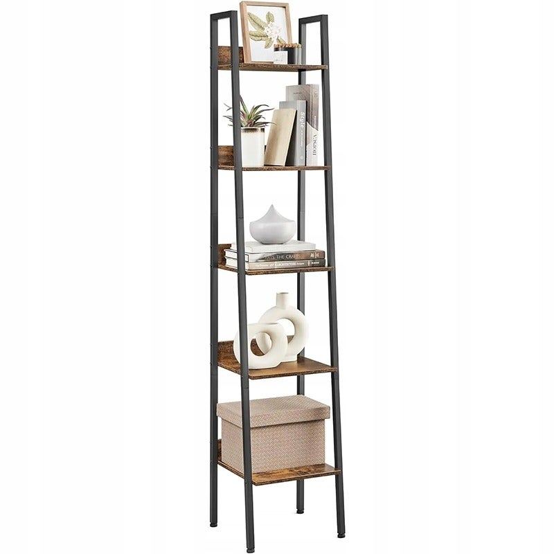 Industrialny regał stojący na książki loft 5 poziomów