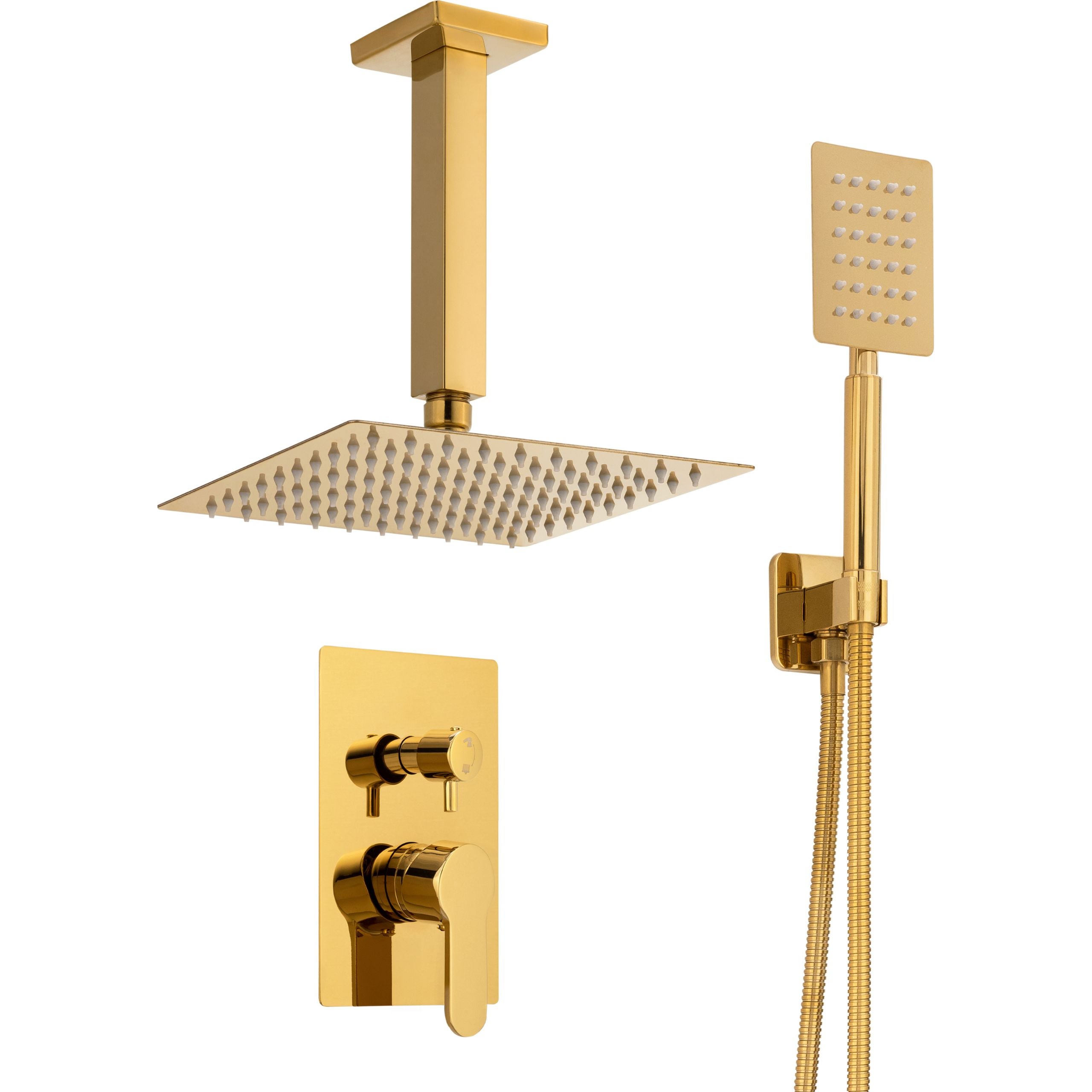 ZESTAW PRYSZNICOWY CUBO PODTYNKOWY SMARTBOX S-1212G ZŁOTY