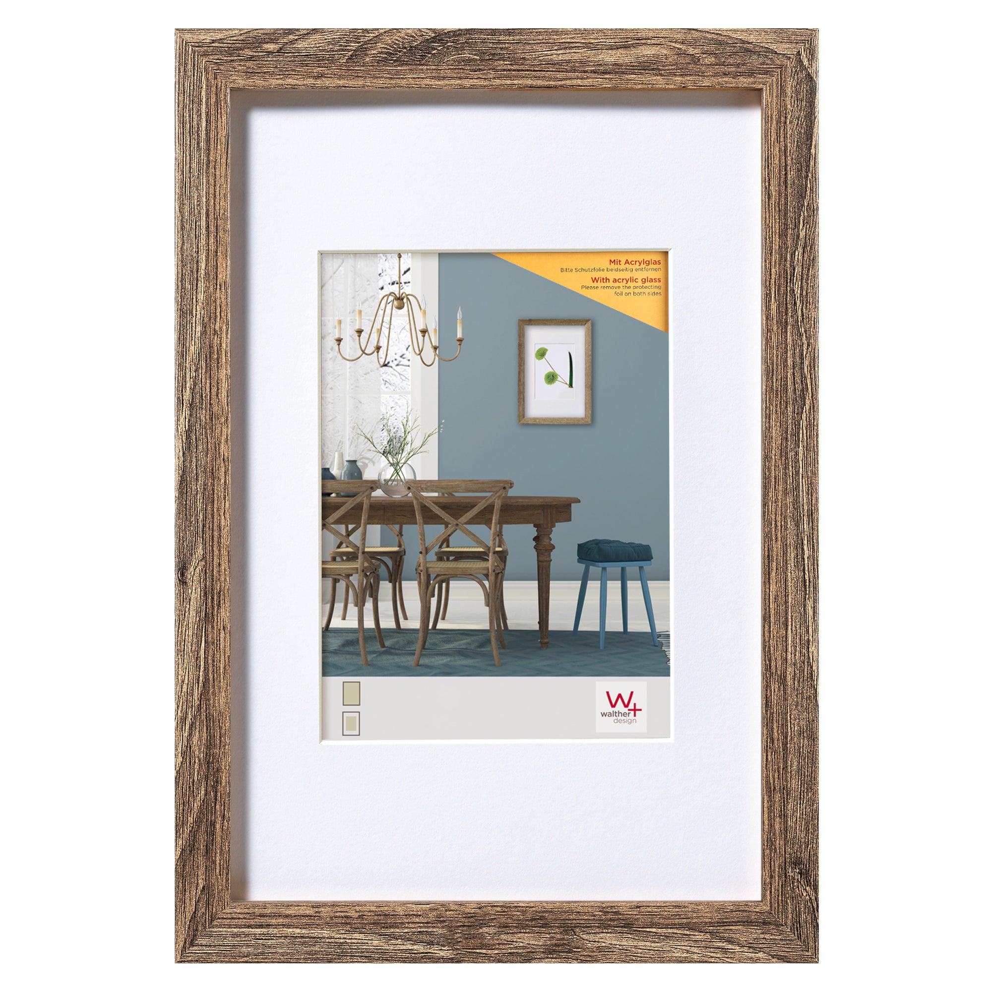 Cadre Photo En Bois Format A1 (59,4 X 84,1 Cm) - Avec Verre Acrylique (Plexi) Incassable - Pour Posters, Affiches, Photos - Noir