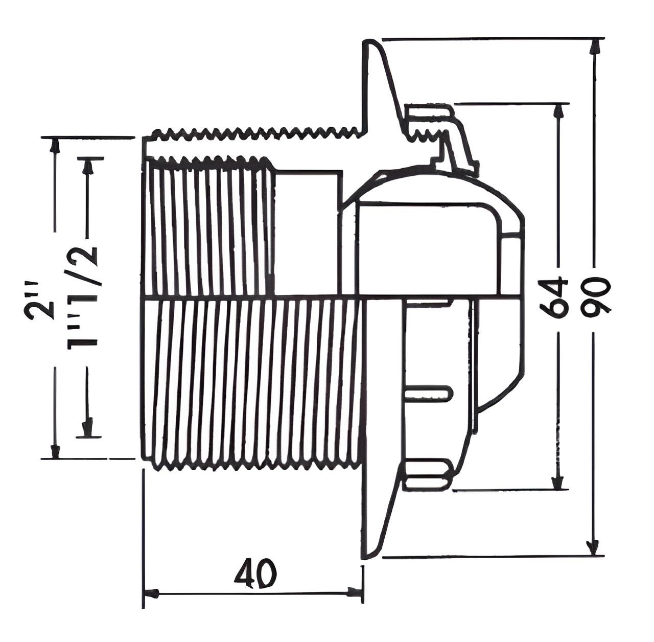 Buse de refoulement orientable pour piscine béton - Blanc - 3310 - Hayward - 2