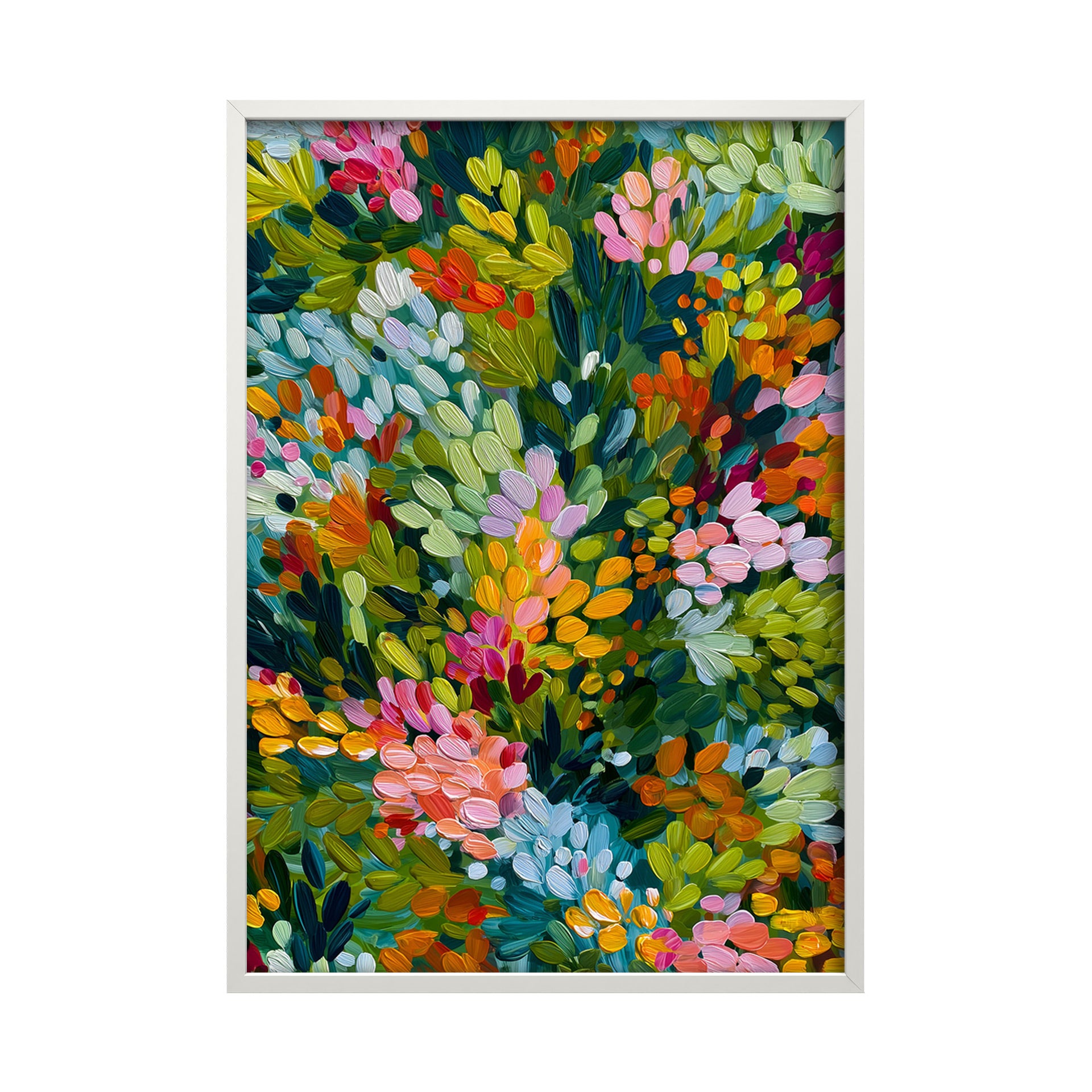 STYLER Poster înrămat Pajiște vibrantă 50 x 70 cm, decor modern de perete pentru living, dormitor, hol și birou