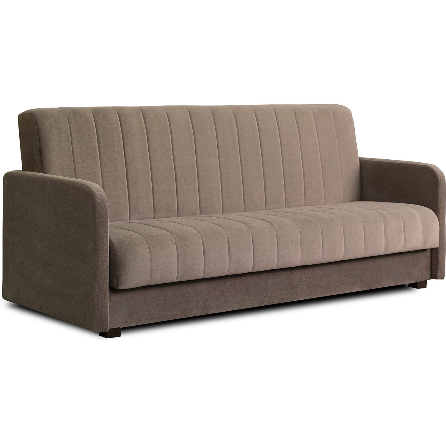 Wersalka Sofa Kanapa Rozkładana z Funkcją Spania Dwuosobowa Beżowa PORTO