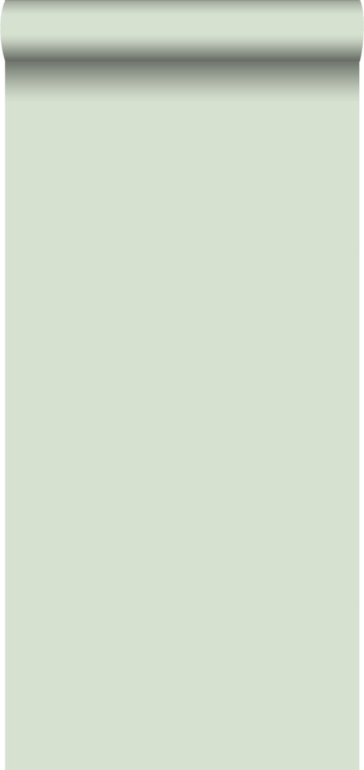 Tapeta zwykły miętowej zieleni - 53 cm x 10.05 m - ESTAHOME
