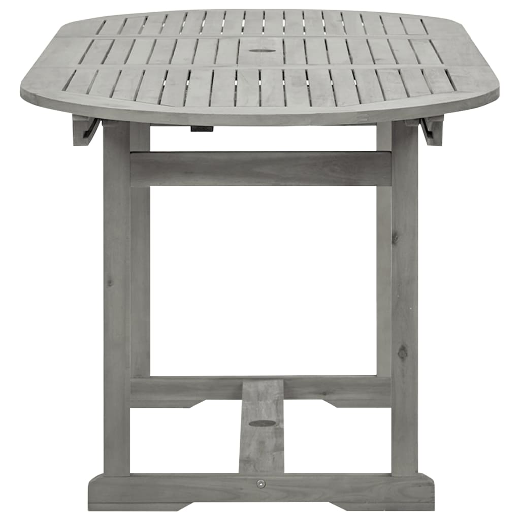 Table à dîner de jardin (120-170)x80x75 cm Bois d'acacia massif 4 - 6